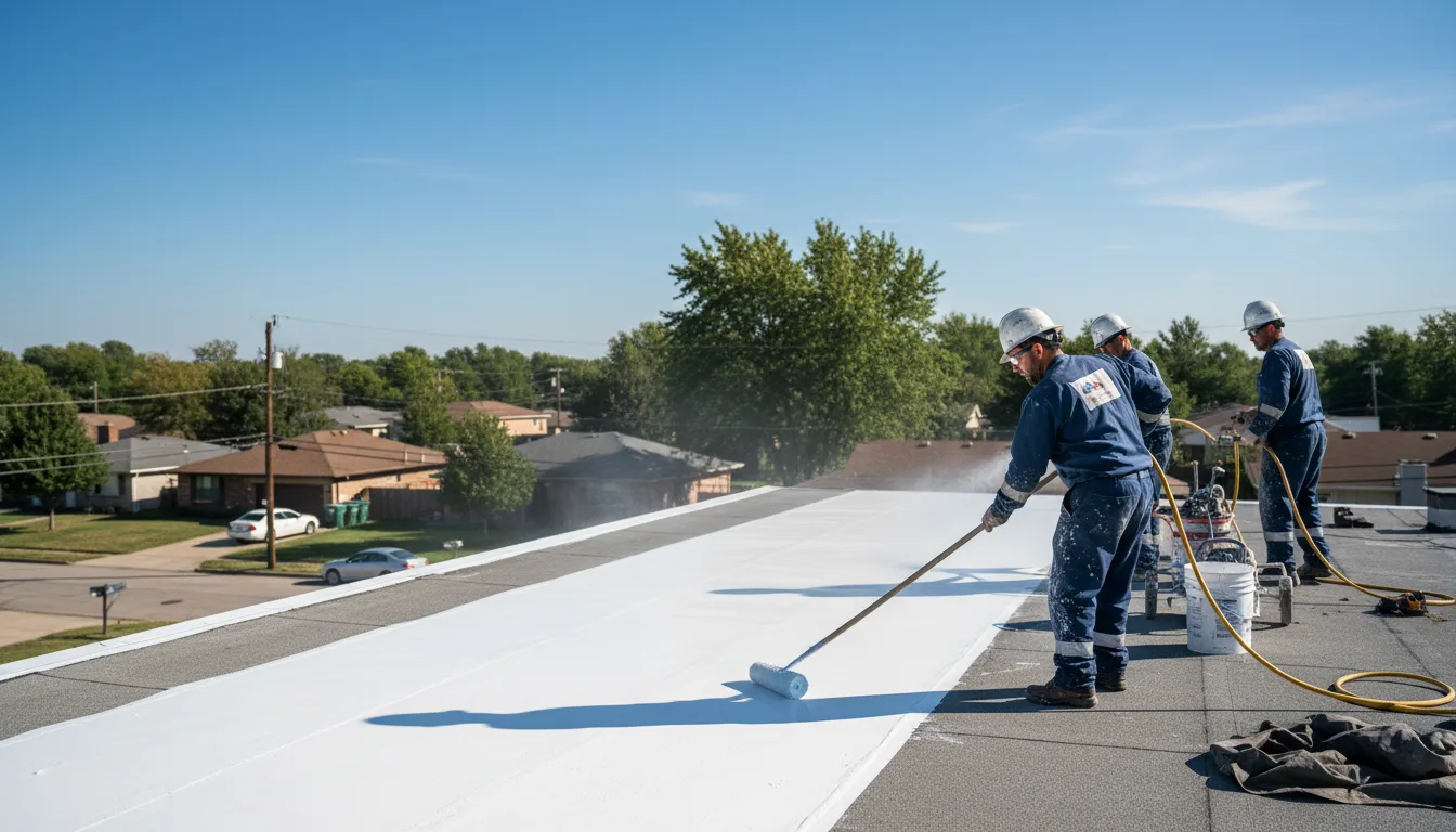 Commercial roof coating in Deerfield, MI near me
